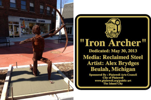 Iron Archer Sculpture